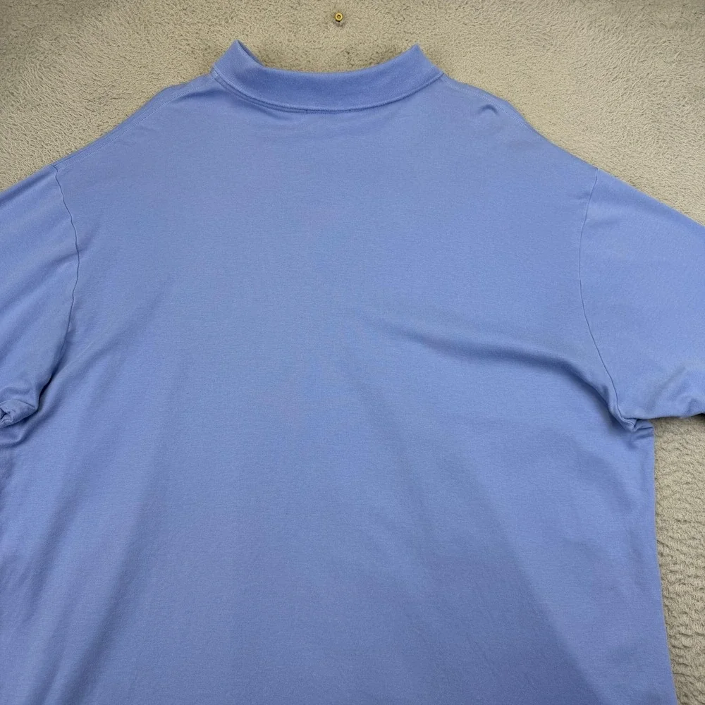 Polo Ralph Lauren Polo Shirt Mens Big‎ 2X Blue Cotton Jersey Pony Logo Casual